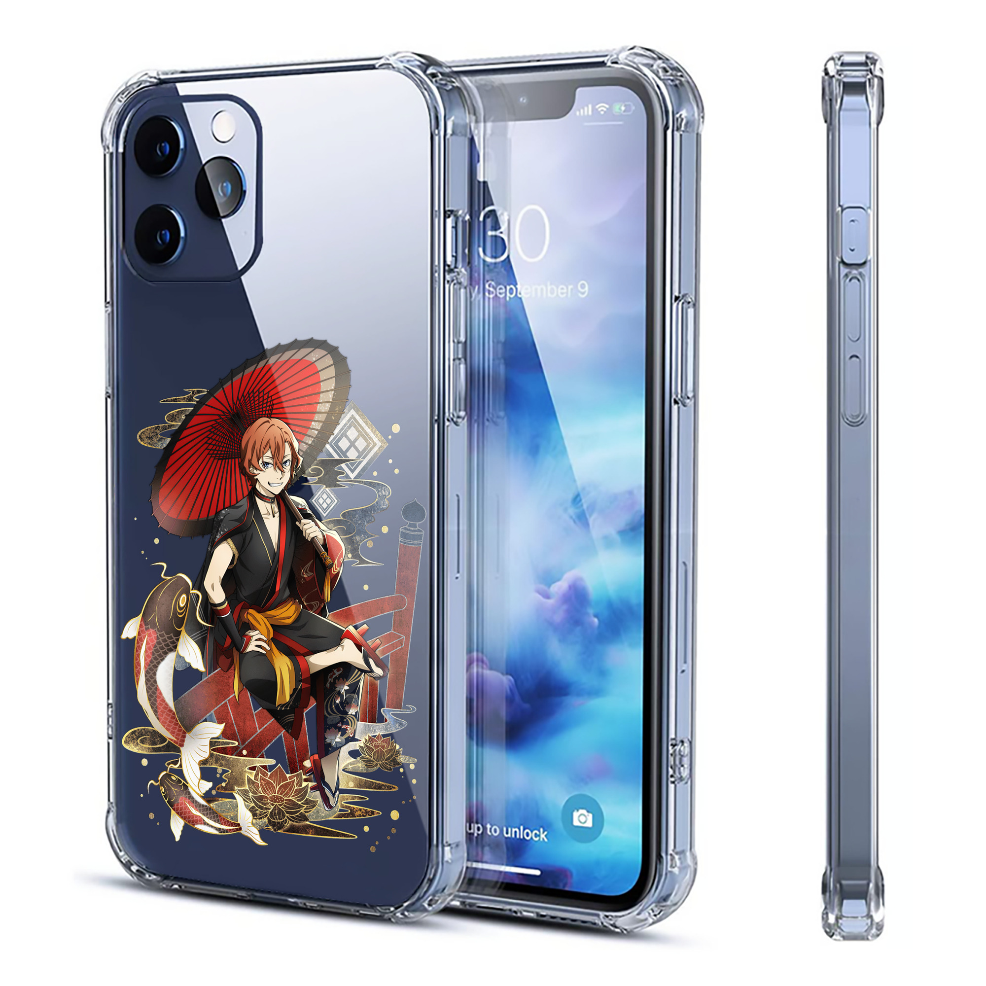 （画像用） 文豪ストレイドッグス Bungo Stray Dogs 【iPhone 12シリーズ対応】透明スマホケース（クリアソフトケース）